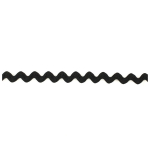 zwart | Zigzagband 12 mm, zwart
