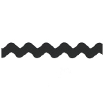 noir | Croquet couture 12 mm, noir