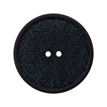 noir | Bouton 2 trous en chanvre et polyester recyclé, 20 mm, noir (0080)