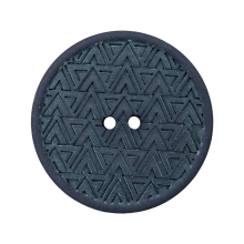 gris foncé | Bouton 2 trous en chanvre et polyester recyclé, 28 mm, gris foncé (0068)