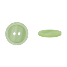 vert clair | Bouton couture plastique 15mm 2 trous, vert clair