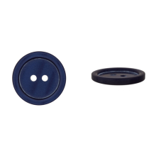 bleu marine | Bouton couture plastique 11mm 2 trous, bleu marine