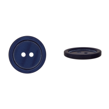 bleu marine | Bouton couture plastique 15mm 2 trous, bleu marine