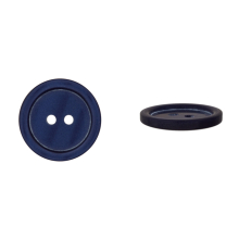 bleu marine | Bouton couture plastique 18mm 2 trous, bleu marine