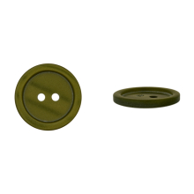 vert olive clair | Bouton couture plastique 15mm 2 trous, vert olive
