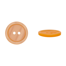 orange | Bouton couture plastique 11mm 2 trous, orange