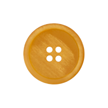 jaune | Bouton couture papier recyclé, 28mm 4 trous, jaune