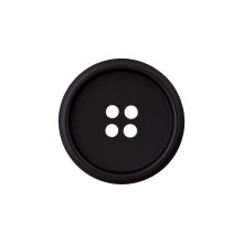 noir | Bouton couture papier recyclé, 28mm 4 trous, noir
