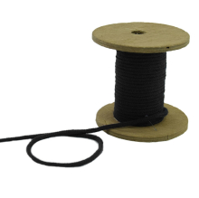 schwarz | Anorakkordel 3 mm, schwarz