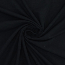 zwart | Bamboe jersey uni, zwart