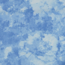 hellblau | Baumwoll-Cretonne Batikoptik, hellblau