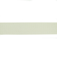wollweiß | Baumwoll-Gurtband uni wollweiss 38 mm