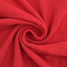 rood | Katoenen mousseline linnenlook, rood