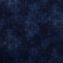 donkerblauw | Katoenen stof waves, donkerblauw