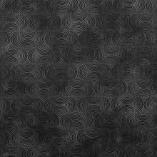 zwart | Katoenen stof waves, zwart
