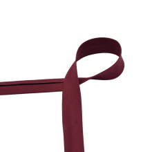 bordeauxrood | Katoenen biaisband 20 mm, bordeauxrood