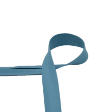 jeansblauw | Katoenen biaisband 20 mm, jeansblauw