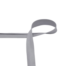 zilvergrijs | Katoenen biaisband 20 mm, zilvergrijs