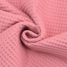 rose poudré | Tissu nid d'abeille gaufré, rose foncé
