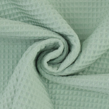 menthe | Tissu nid d'abeille gaufré, menthe