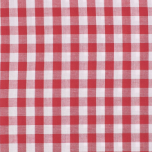rot | Baumwoll Zefir Karo 17 mm, rot