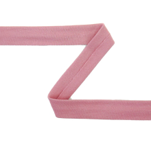 oudroze | Katoenjersey - biaisband, oudroze