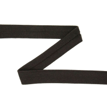 braun | Baumwolljersey - Einfassband quer, braun
