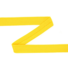 gelb | Baumwolljersey - Einfassband quer, gelb