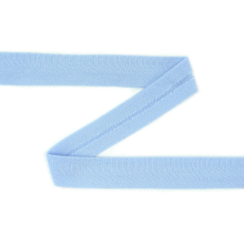 hellblau | Baumwolljersey - Einfassband quer, hellblau