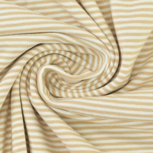 beige | Katoenjersey Emma gestreept, beige