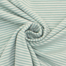 pastelblauw | Katoenjersey Emma gestreept, pastelblauw