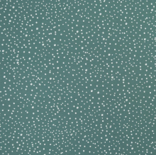 oudmint | Katoenjersey flying dots, oudmintgroen