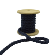 marine | Baumwollkordel gedreht, 8 mm, marine