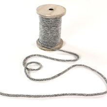 grau | Baumwollkordel melange, grau, 5mm