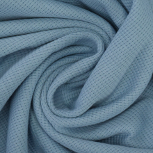 bleu ciel | Tissu jersey coton gaufré Lilli, bleu ciel