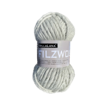 gris clair | Pelote de laine à feutrer laine vierge BellaLana, 50g, gris clair