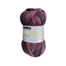 baies | Pelote de laine à chaussettes laine vierge & polyamide BellaLana Gute Laune 100gr, baie