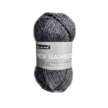 anthracite | Pelote de laine & bambou BellaLana New Bamboo, 50g, anthracite