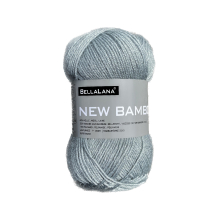 gris | Pelote de laine & bambou BellaLana New Bamboo, 50g, gris