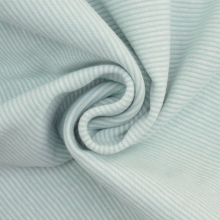 pastellblau | Bündchen Emma gestreift, pastellblau