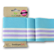 lichtturquoise | Cuff me College Albstofe Hamburger Liebe Love Letters XXL, lichtturquoise