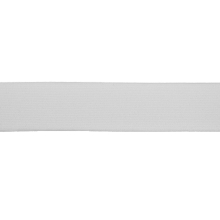 wit | Elastiek uni, 3 cm, wit