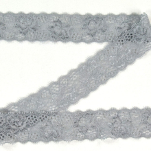 gris clair | Dentelle élastique, gris clair