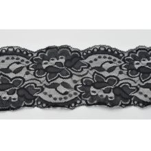 noir | Ruban dentelle élastique 10cm, noir