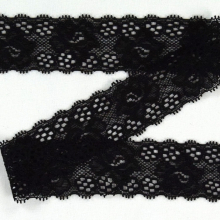 noir | Dentelle élastique, noir