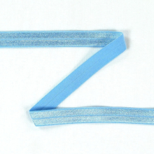 hellblau | Elastisches Einfassband, hellblau 15 mm