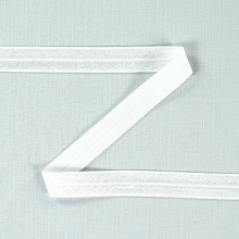 wollweiß | Elastisches Einfassband, wollweiss 15 mm