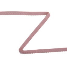 altrosa | Elastisches Spitzen-Einfassband mit Stickerei altrosa 12 mm