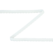 blanc | Ruban dentelle élastique pour lingerie, blanc