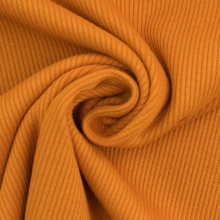 mosterdgeel | Fijne ribjersey Emma, okergeel